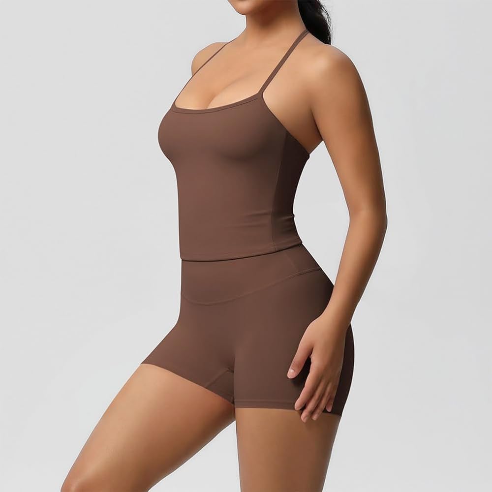 トップス tankair SYSTEM TANK clay Spill Halter in Clay - Tank Air